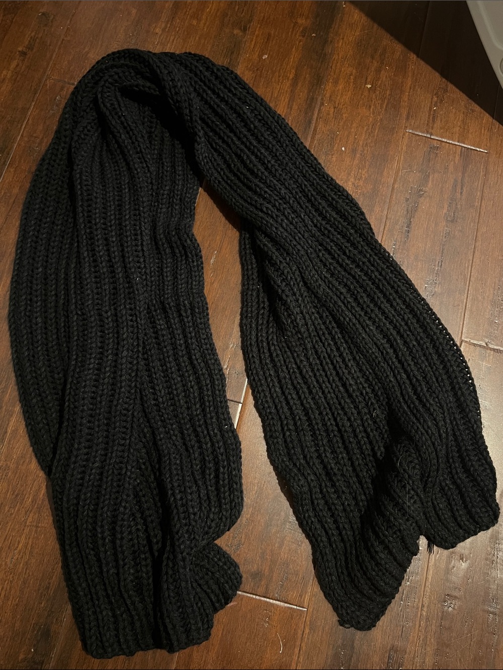 Black Knit Scarf